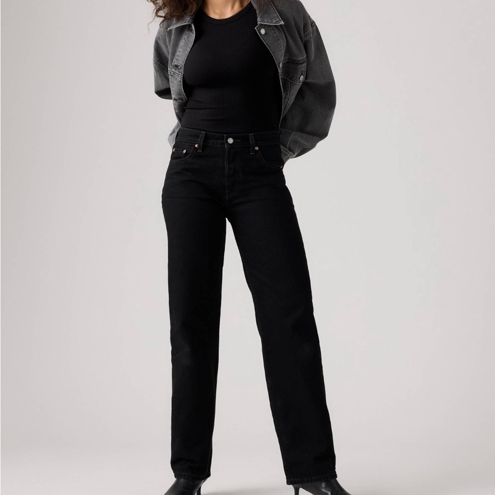 Levi's Women's Black Straight Leg Jeans